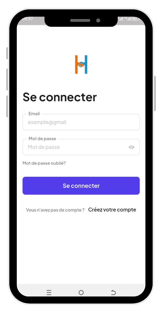 Mockup de l'application H